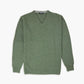 Pullover Liso c/ Decote em "V" - Verde