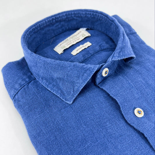 Camisa de Linho - Azul