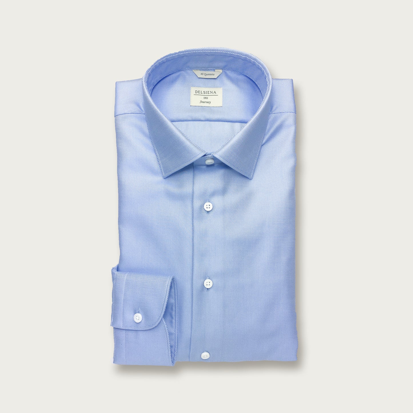 Camisa Azul Diagonal - Modern Fit