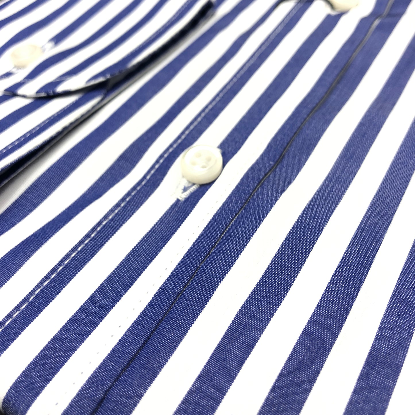 Camisa Listrada Azul / Branco
